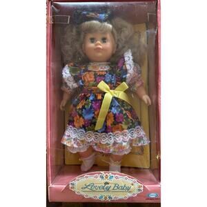 Lovely Baby Doll No. 60325 - vintage 1990 NOB / Dress / Blonde Hair/Blue Eyes